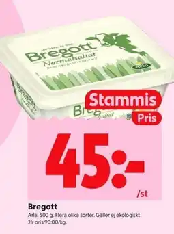 ICA Kvantum ARLA Bregott erbjuda