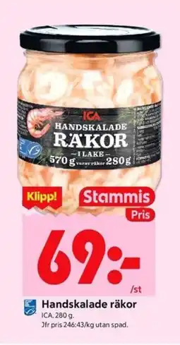 ICA Kvantum ICA Handskalade räkor erbjuda