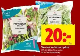 ICA Kvantum ICA Skurna sallader i påse erbjuda