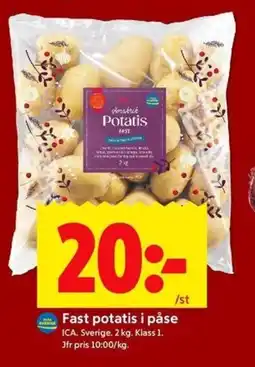 ICA Kvantum ICA Fast potatis i påse erbjuda