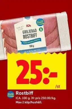 ICA Kvantum ICA Rostbiff erbjuda