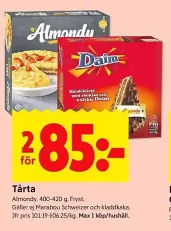 ICA Kvantum Tårta erbjuda