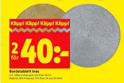 ICA Kvantum ICA Bordstablett Ines erbjuda