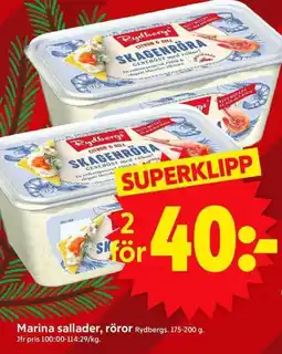 ICA Supermarket RYDBERGS Marina sallader, röror erbjuda