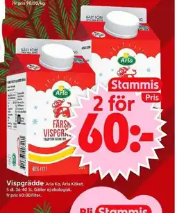 ICA Supermarket ARLA Vispgrädde erbjuda