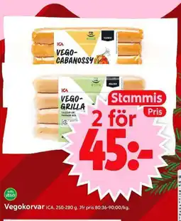 ICA Supermarket ICA Vegokorvar erbjuda