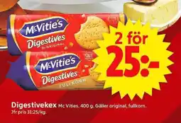 ICA Supermarket MC VITIES Digestivekex erbjuda