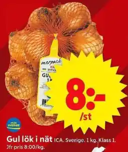 ICA Supermarket ICA Gul lök i nät erbjuda