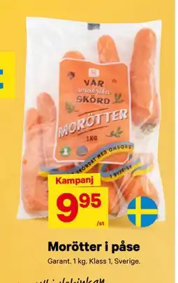 City Gross Morötter i påse erbjuda