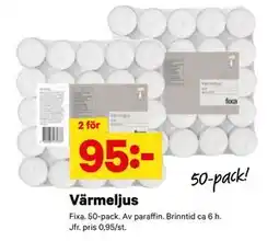 City Gross Värmeljus erbjuda