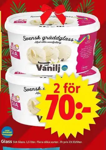 ICA Supermarket SIA Glass erbjuda