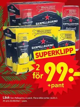 ICA Supermarket SAN PELLEGRINO Läsk erbjuda