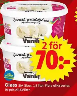ICA Supermarket SIA Glass erbjuda