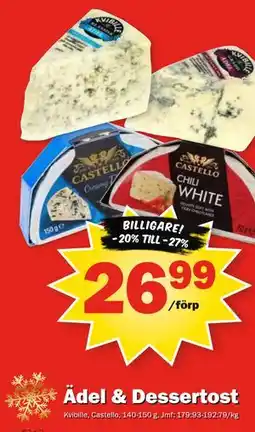 Pekås Ädel & Dessertost erbjuda