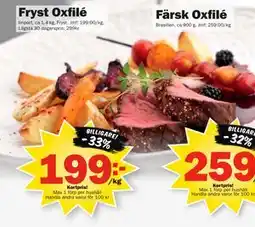 Pekås Fryst Oxfilé, Medlemspris erbjuda