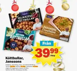 Pekås Köttbullar, Janssons erbjuda