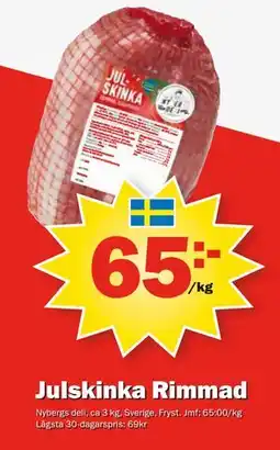 Pekås Julskinka Rimmad erbjuda