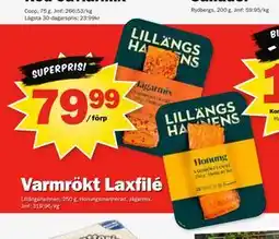 Pekås Varmrökt Laxfilé erbjuda