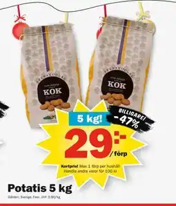 Pekås Potatis 5 kg, Medlemspris erbjuda