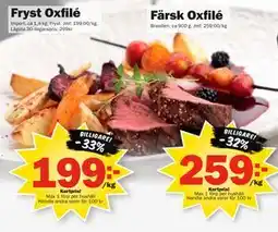 Pekås Färsk Oxfilé, Medlemspris erbjuda