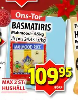 Matvärlden Tensta BASMATIRIS erbjuda
