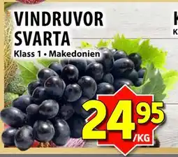 Matvärlden Tensta VINDRUVOR SVARTA erbjuda