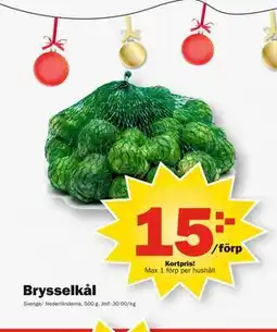 Pekås Brysselkål, Medlemspris erbjuda