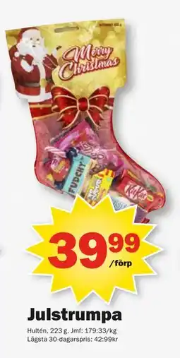 Pekås Julstrumpa erbjuda