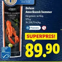Lidl Deluxe Amerikansk hummer erbjuda