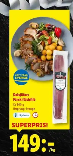 Lidl Dalsjöfors Färsk fläskfilé erbjuda