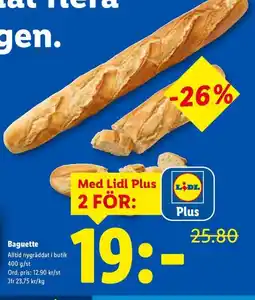 Lidl Baguette erbjuda