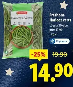 Lidl Freshona Haricot verts erbjuda