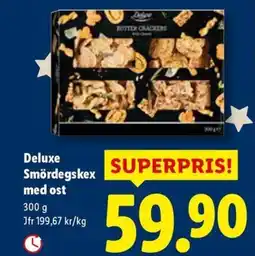 Lidl Deluxe Smördegskex med ost erbjuda