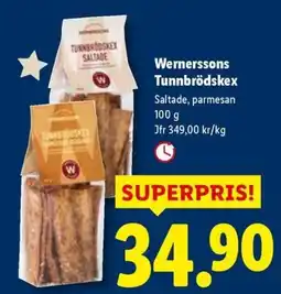 Lidl Wernerssons Tunnbrödskex erbjuda