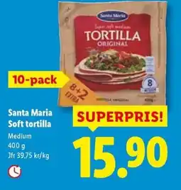 Lidl Santa Maria Soft tortilla erbjuda