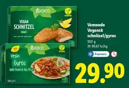 Lidl Vemondo Vegansk schnitzel/gyros erbjuda