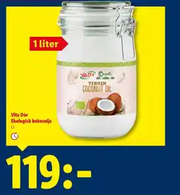 Lidl Vita Dór Ekologisk kokosolja erbjuda