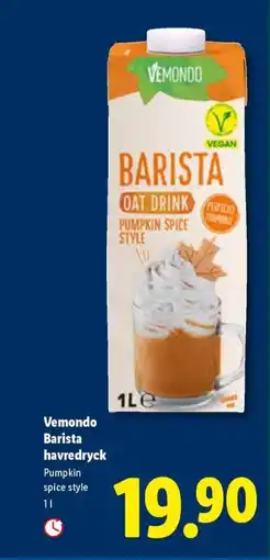 Lidl Vemondo Barista havredryck erbjuda