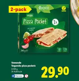Lidl Vemondo Veganska pizza pockets erbjuda