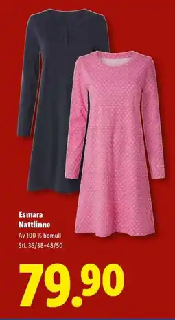 Lidl Esmara Nattlinne erbjuda