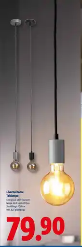 Lidl Livarno home Taklampa erbjuda