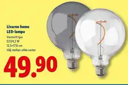 Lidl Livarno home LED-lampa erbjuda