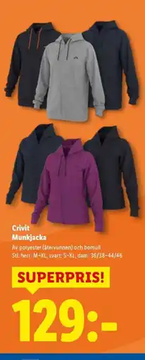 Lidl Crivit Munkjacka erbjuda