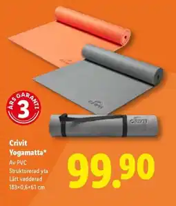 Lidl Crivit Yogamatta erbjuda