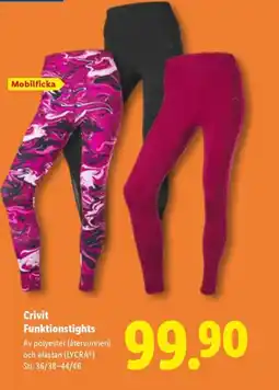 Lidl Crivit Funktionstights erbjuda