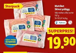 Lidl Matriket Skivat pålägg erbjuda