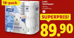 Lidl Lambi Toalettpapper erbjuda