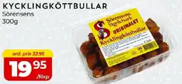 Matrix Butikerna SÖRENSENS Kycklingköttbullar erbjuda