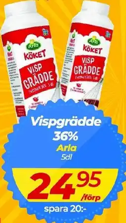 Matrix Butikerna ARLA Vispgrädde 36% erbjuda