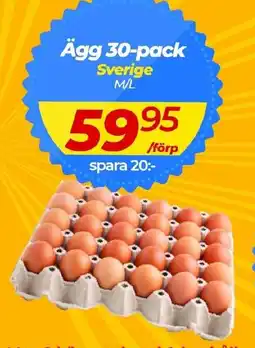 Matrix Butikerna Ägg 30-pack erbjuda